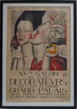 Jean DUPAS (1882-1964)
XVème Salon des Artistes Décorateurs, 1924.
Lithographie originale imprimée...