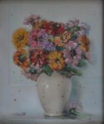 Henri BURON (1880-1969)
Bouquet de fleurs, 1940.
Pastel signé et daté en...