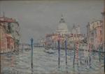 Jean RIGAUD (1912-1999)
Venise, la Salute, 1981.
Huile sur toile signée en...