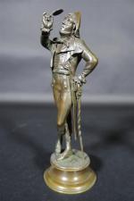GUILLEMIN Emile (1841-1907) : Incroyables. Deux bronzes patinés signés. Haut...