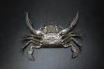 Crabe articulé en argent, le corps ouvre et forme une...