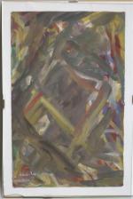 LAN-BAR David  (1912-1987)
Composition abstraite
Gouache sur papier
27 x 17 cm...