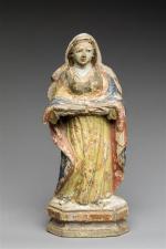 SANTA MARIA DE LA CONCEPCION présentant un linge. Statuette en...
