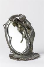 Désiré Grisard (1872- ?)
" Femme au miroir "
Sujet Art nouveau...
