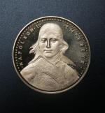 Médaille en or jaune (900 ) frappée par la Monnaie...
