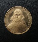 Médaille en or jaune (900 ) frappée par la Monnaie...