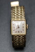 LONGINES, montre bracelet de dame en or jaune 18K (750),...