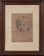 Louis JANMOT (1814-1892). " Portrait de Norbert enfant ", 1871....