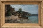 Adolphe APPIAN (1818-1898). " Bords Lac du Bourget près de...