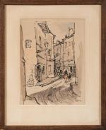 Luc BARBIER (1903-1989). En pendant : " Rue de Charlieu...