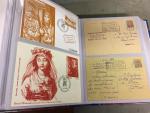 Ensemble de 3 Classeurs : Lettres & Marques postales ;...
