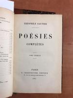 Théophile GAUTIER, "Poésies Complètes", Paris, Charpentier 1882. 2 vol reliés...