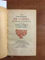 Mme de LA FAYETTE, "Oeuvres dont la Princesse de Clèves"....