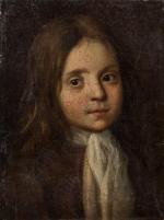 ECOLE FRANCAISE du XVIIIème siècle. "Portrait d'enfant". Huile sur toile...