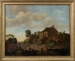ECOLE HOLLANDAISE du XVIIIème siècle, suiveur de Jan van der...