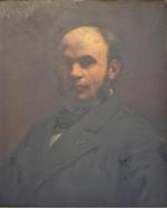 Jules Emmanuel VALADON (1826-1900)
Portrait d'homme
Huile sur panneau signée en haut...