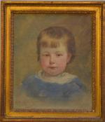 Joseph Fortuné LAYRAUD (1834-1912)
Portrait d'enfant, 1886.
Huile sur toile signée et...