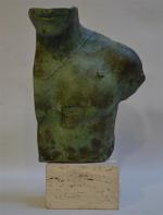 Igor MITORAJ (1944-2014)
Asclepios
Buste en bronze à patine verte, signé et...