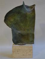 Igor MITORAJ (1944-2014)
Asclepios
Buste en bronze à patine verte, signé et...