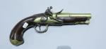 Pistolet de marine, canon bronze marqué Duché