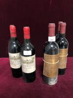 Trois BOUTEILLES Château Cazeau Bordeaux rouge, 1995 (ETA) ; Trois...