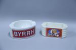 Byrrh, deux cendriers en céramique