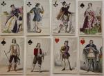 Jeu de cartes romantique. Cartes Françaises avec personnages Anglais de...