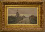 Eugène GALIEN-LALOUE (1854-1941)
Paysage au moulin
Huile sur toile signée "Liévin" en...