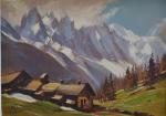 Marcel WIBAULT (1905-1998)
Trelechamps et la chaine du Mont Blanc, 1953.
Huile...