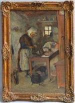 Charles MILCENDEAU (1872-1919)
La mère Pageot dans sa cuisine (marais vendéen),...