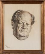 Aaron BILIS (1893 - 1971), "Portrait de René LERICHE", 1950,...