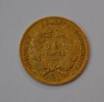 IIIème République. Une pièce or 10 francs Ceres 1850 A