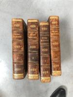 Quatre VOLUMES illustrés en couleur de Buffon "Histoire naturelle", reliure...