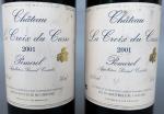 Bordeaux rouge. Deux bouteilles Château La Croix du Casse 2001...