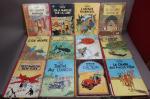 HERGÉ (Georges Rémi, dit). Ensemble de 16 albums de Tintin :...