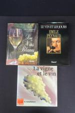 [Vins]. Ensemble de 3 ouvrages sur le vin. ; 3 vol.
-...
