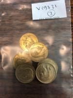 Quatre PIECES de 20 Francs en or Napoléon III tête...