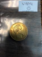 Une PIECE de 100 Francs en or Napoléon III tête...