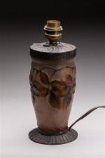 Gabriel Argy-Rousseau (1885-1953). Pied de la lampe modèle " Roses...