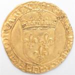 François Ier (1515-1547). Ecu d'or au soleil. Lyon. 3,36 g....