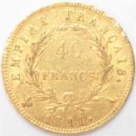 Premier Empire (1804-1814). 40 Francs or 1811 A Paris. 12,88...