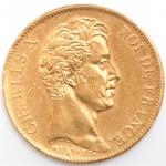 Charles X (1824-1830). 40 Francs or 1830 A Paris. 12,89...