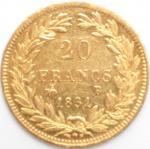 Louis Philippe I (1830-1848). 20 Francs or 1831 B Rouen....