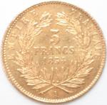 Second Empire (1852-1870). 5 Francs or 1854 A Paris. 1,62...