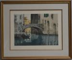 Maurice BOMPARD (1857-1936)
Venise, gondole sur le canal
Estampe 
39 x 51.5...