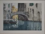 Maurice BOMPARD (1857-1936)
Venise, gondole sur le canal
Estampe 
39 x 51.5...