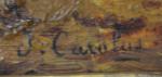 Jean CAROLUS (1814-1897)
Le jeune garde orientaliste
Huile sur panneau signée en...