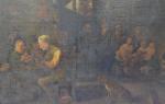 ECOLE HOLLANDAISE
Scène de taverne
Huile sur toile
45 x 63.5 cm (usures...