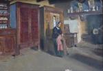 Eric NORSELIUS (1874-1956)
Intérieur breton, 1911.
Huile sur toile signée et datée...