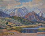 Sydney Lough THOMPSON (1877-1973)
Nouvelle Zélande, Lake Evelyn
Huile sur toile signée...